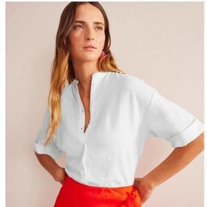 Boden Kimono Sleeve Linen Top